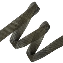 Окантовочная лента-бейка, цвет Тёмно-Серый 22мм (на отрез)  в Ессентуках