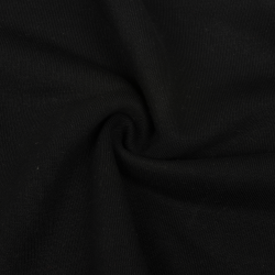 Ткань Футер 3-х нитка, Петля, цвет Черный (на отрез)  в Ессентуках