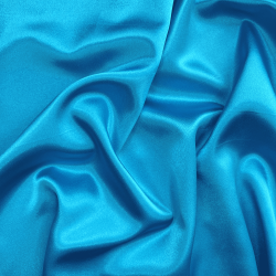 *Ткань Атлас-сатин, цвет Голубой (на отрез)  в Ессентуках