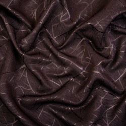 Ткань Блэкаут для штор &quot;Ледовое тиснение цвет Темно-Коричневый&quot; (на отрез)  в Ессентуках