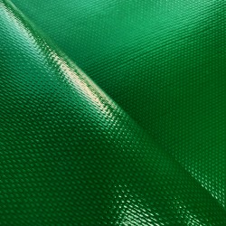 Ткань ПВХ 600 гр/м2 плотная, Зелёный (Ширина 150см), на отрез  в Ессентуках