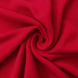 Флис Односторонний 130 гр/м2, цвет Красный (на отрез)  в Ессентуках