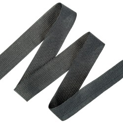 Окантовочная лента-бейка, цвет Чёрный 22мм (на отрез)  в Ессентуках