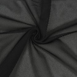 Трикотажная Сетка 75 г/м2, цвет Черный (на отрез)  в Ессентуках