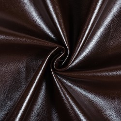 Ткань Дерматин (Кожзам) для мебели, цвет Темно-Коричневый (на отрез)  в Ессентуках