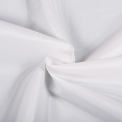 Ткань подкладочная Таффета 190Т, цвет Белый (на отрез)  в Ессентуках