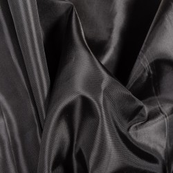 Ткань подкладочная Таффета 190Т, цвет Черный (на отрез)  в Ессентуках