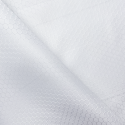 Ткань Оксфорд 300D PU Рип-Стоп СОТЫ, цвет Белый (на отрез)  в Ессентуках