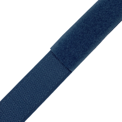 Контактная лента 25мм цвет Синий (велькро-липучка, на отрез)  в Ессентуках