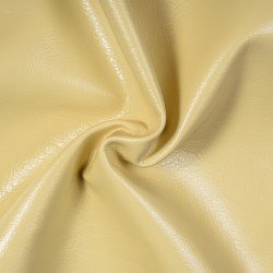 Ткань Дерматин (Кожзам) для мебели, цвет Кремовый (на отрез)  в Ессентуках