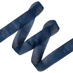 Окантовочная лента-бейка, цвет Синий 22мм (на отрез)  в Ессентуках