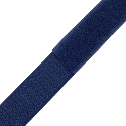 Контактная лента 25мм цвет Тёмно-Синий (Велькро-липучка), на отрез  в Ессентуках