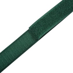 Контактная лента 25мм цвет Зелёный (велькро-липучка, на отрез)  в Ессентуках