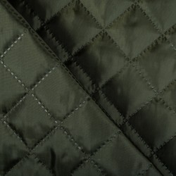 Стеганая подкладочная ткань с синтепоном (100гр/м2), цвет Хаки (на отрез)  в Ессентуках