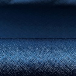 Ткань Блэкаут для штор светозатемняющая 100% &quot;Орнамент Синий&quot; (на отрез)  в Ессентуках